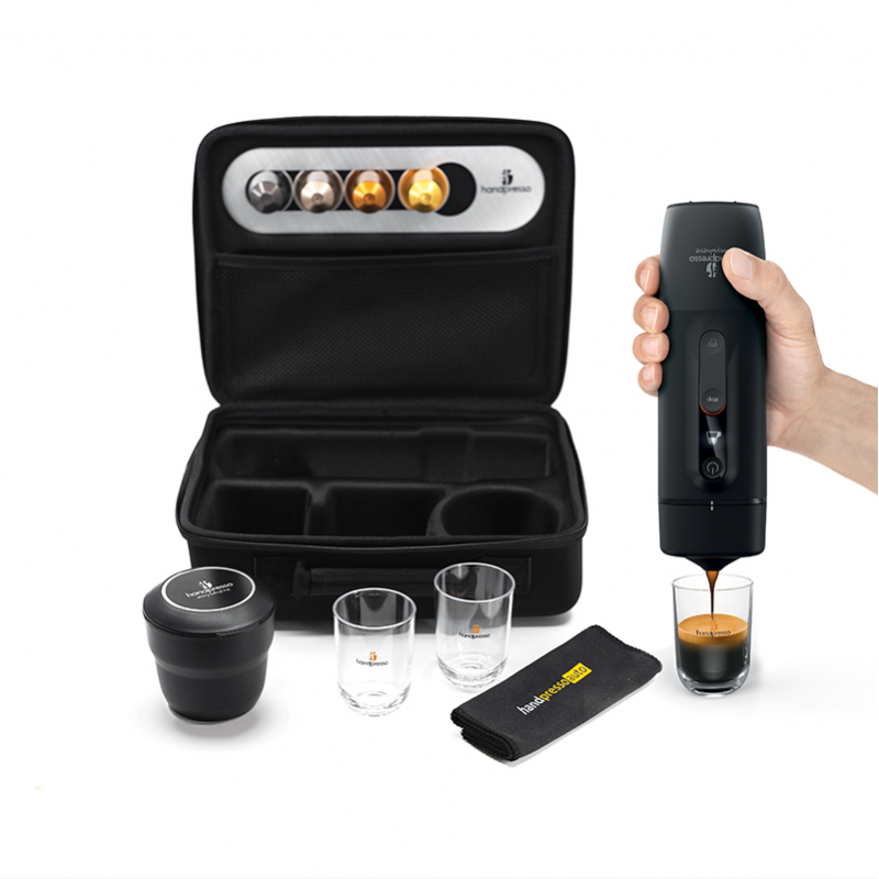 Handpresso portable espresso and coffee machines for the car.